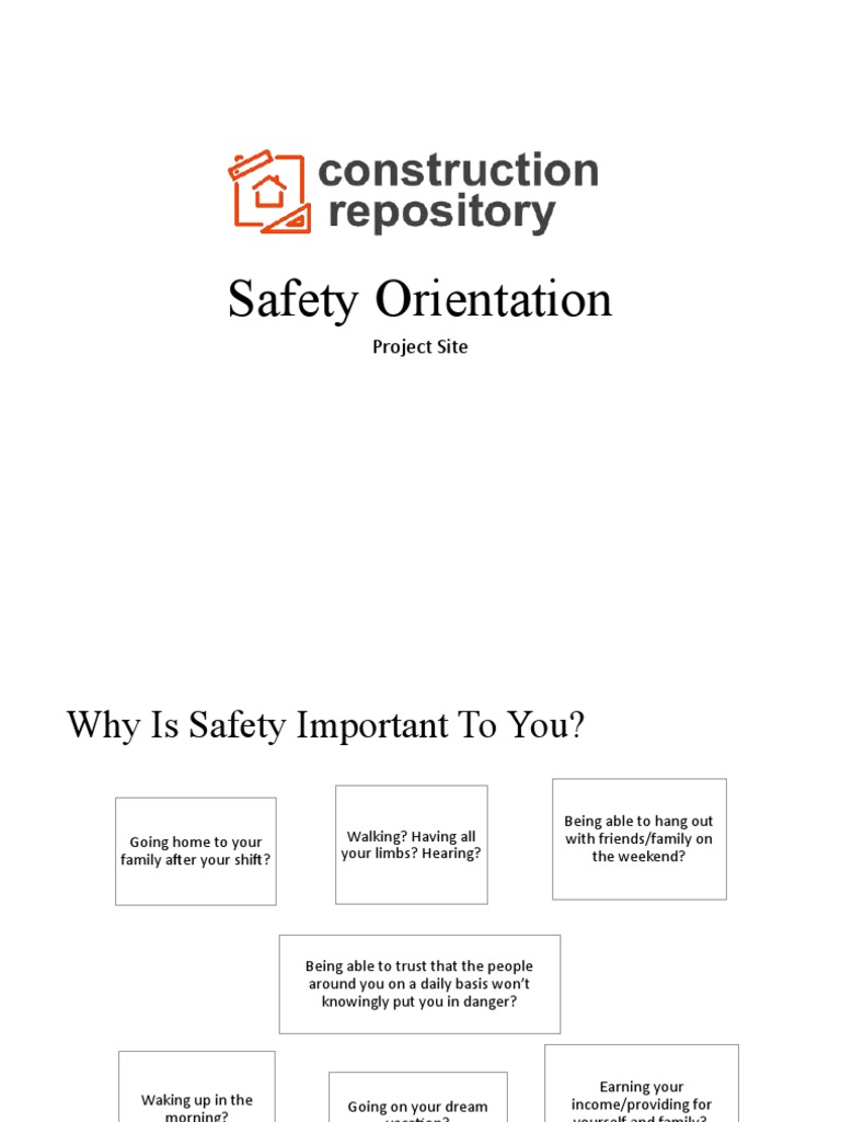 Safety Orientation Template Xnyv7s PDF Occupational Safety And