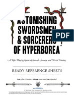 Swordsmen and Sorcerers of Hyperborea - Reference - Sheets - PDF