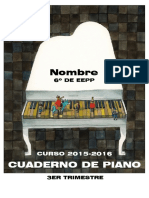 Cuaderno Agenda Piano Rellenable