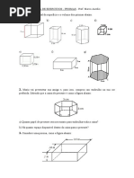 Exercícios de Volume - 8º Ano | PDF | Volume | Triângulo