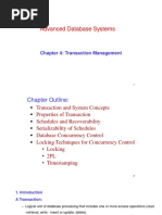 Advanced Database Systems: Chapter 4: Transaction Management