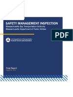 FTA Safety Management Inspection Report for MBTA
