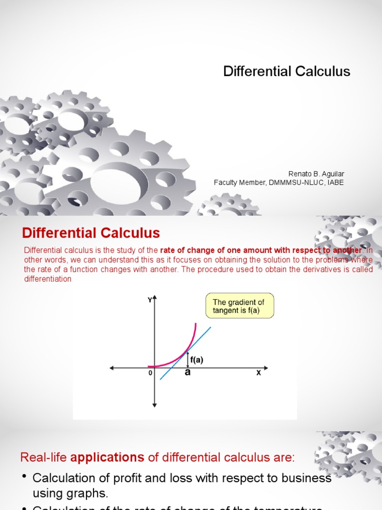 Differential Calculus PDF