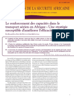 Le Renforcement Des Capacités Dans Le Transport Aérien en Afrique Une Stratégie Susceptible D'améliorer L'efficacité Militaire