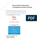 How To Enroll Phone For 2FA For Citrix Access - Connect - AsianPaints