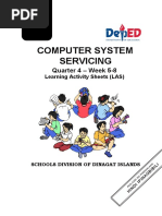 Computer System Servicing: Quarter 4 - Week 5-8