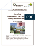 Phytophthora Manual: Sampling, Isolation and Identification