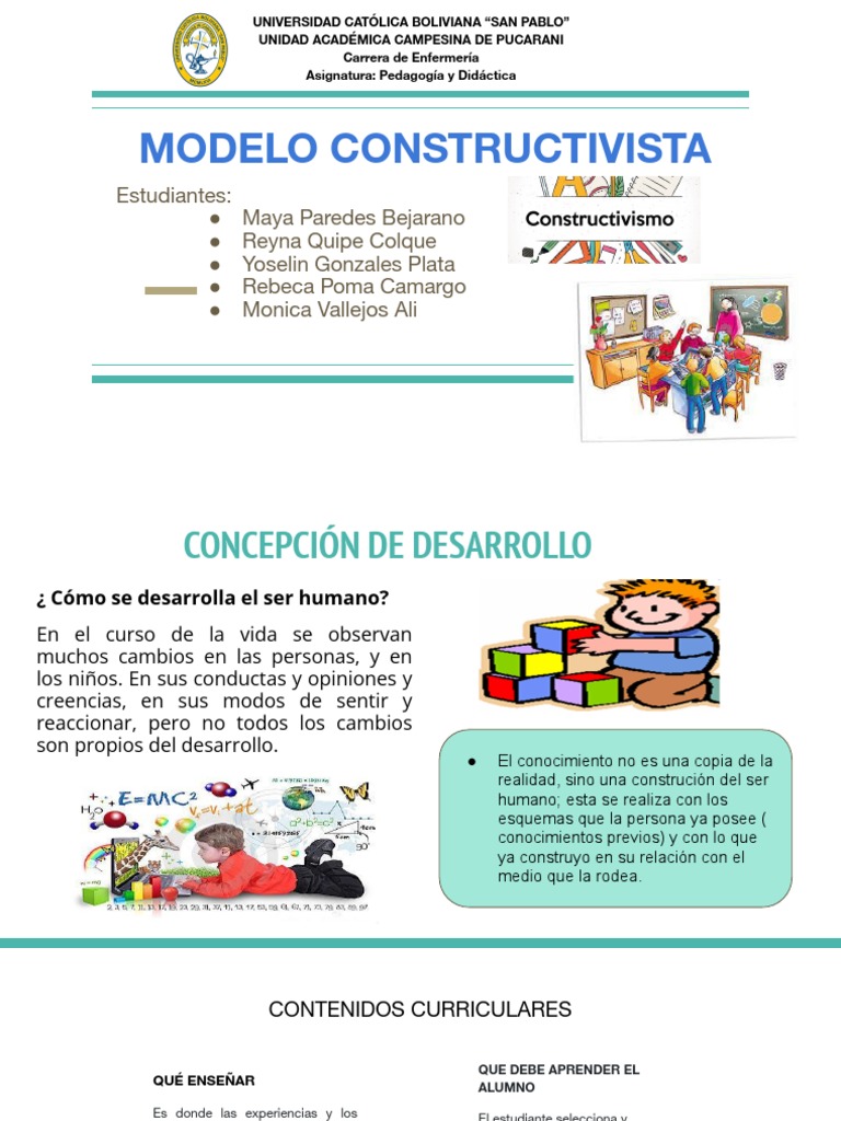Modelo Constructivista | PDF | Constructivismo (filosofía de la ...