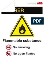 Danger: Flammable Substance