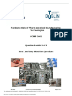 Fundamentals of Pharmaceutical Manufacturing Technologies Question Booklet