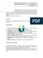 Procedimiento Reporte de Actos y Condiciones Inseguras