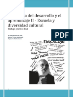 Maldonado-Trabajo Final Psicología Del Desarrollo y El Aprendizaje II - Escuela y Diversidad Cultural