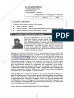 11 - Pythagoras Theorem - 2012 RI Y1 IP Math Notes - Edited