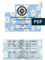 Cronograma de Actividades de Soc Soc 3er Trim. 22