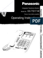 Panasonic KXTS17W User Manual
