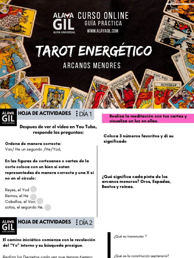 Curso de Arcanos Menores en Tarot | PDF | Tarot | Adivinación