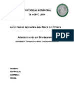 A4 Tiempo Invertidos en El Mantenimiento