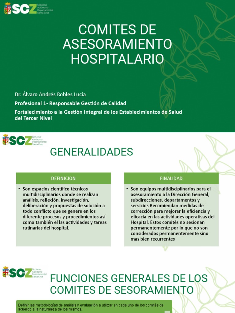 Comités de Asesoramiento Hospitalario | PDF | Hospital