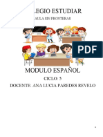 Módulo - Español - XXX Ciclo - 5-Bachillerato en Casa y Colegio