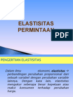 Pertemuan 6 ELASTISITAS PERMINTAAN