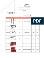 Lista de Precios Actualizados Hamermex