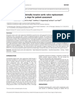 Planning For Minimally Invasive Aortic Valve Replacement - Key Steps For Patient Assessment