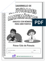 Matematica Cuaderno de Dibujos para Unir Puntos Primer Grado Primaria
