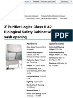 3' Purifier Logic+ Class II A2 Biological Safety Cabinet With 10 - Sash Opening - Labconco