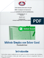 Resolución de Problema de Programación Lineal con Solver Excel