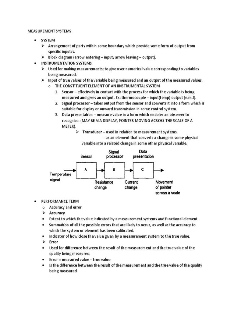 Understanding Measurement Systems and Errors | PDF | Accuracy And ...
