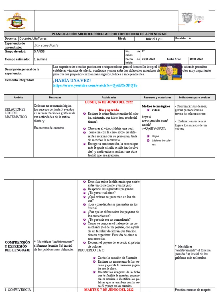 LUNES 6 de Junio 2022 | PDF | Aprendizaje | Ciencia cognitiva