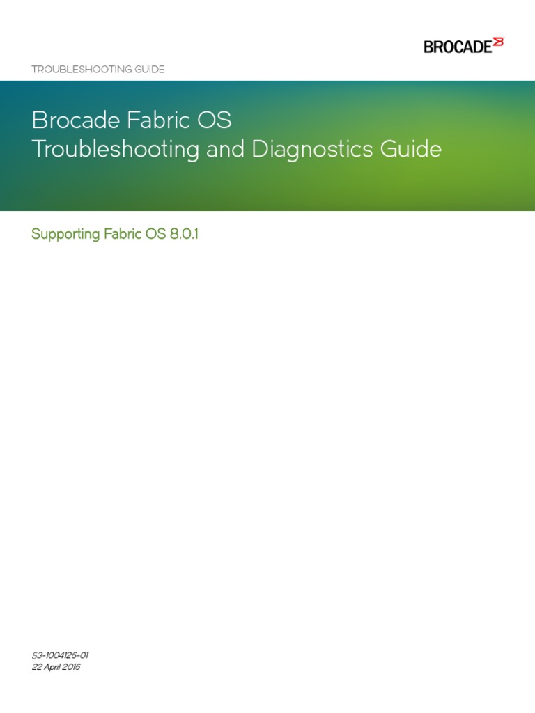 Brocade San Switch Troubleshooting Guide PDF Command Line Interface