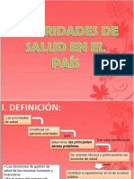 Prioridades en Salud