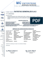 CARTA DE PRESENTACION DE MC ENTERPRISE PARA RCC CONTRATISTAS GENERALES