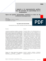 La Vivencia Del Espacio y La Representación Gráfica Como Herramientas Del Proceso de Aprendizaje de La Arquitectura