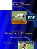Biomechanics of Throwing