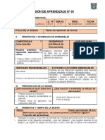 Sesión #08 Matematica (Patron de Formas)