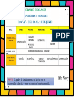 Horario de La Semana 3