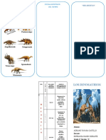 Triptico Dinosaurios