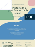 Estructura de La Planificación de La Sesión