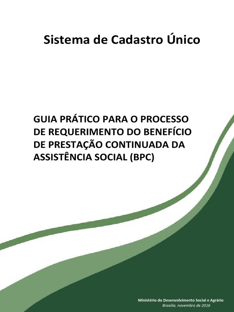 Guia PRÁTICO PARA BPC | PDF | Família | Pensão alimentícia