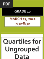 Quartile For Ungroup Data