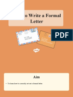 How To Write A Formal Letter Powerpoint