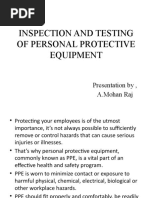 Inspection and Testing of Personal Protective Equipment