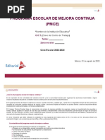 Programa Escolar de Mejora Continua (PMCE)