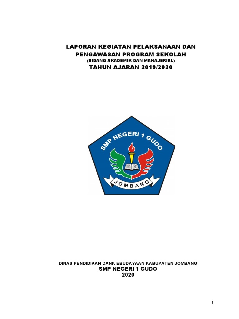Laporan Program Sekolah SMP Negeri 1 Gudo | PDF | Bisnis | Kesehatan ...