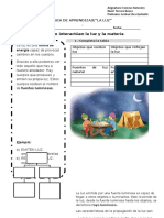 Guia 3º de Aprendizaje Luz y Sonido 20 DE MARZO 2019