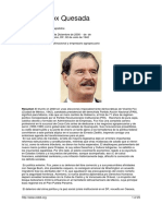 Vicente Fox Quesada: México, Presidente de La República