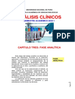 Análisis clínicos: aspectos de la fase analítica