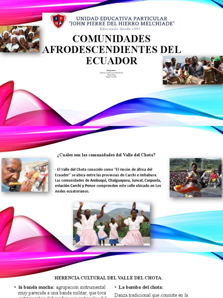 Comunidades Afrodescendientes Del Ecuador | PDF